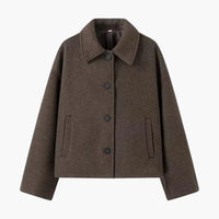Oversize Übergangsjacke für Damen – Braun