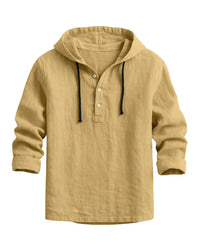 ANGELO  | Luxus-Kapuzenshirt – Khaki