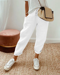 Agatha | Casual & Elegante Hose – Weiß