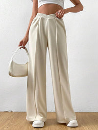 Audrey -  Weite Sommerhosen für Frauen – Beige