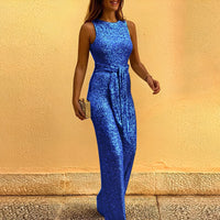 Victoria - Eleganter und stilvoller Jumpsuit – Blau