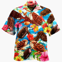 Aloha™ | Sommerhemd mit Eis-Druck – Braun