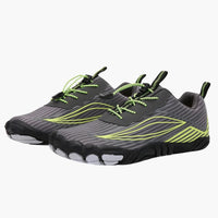 Unisex Flache Barfuß schuhe mit Fünf-Zehen-Design und rutschfester Sohle – Grau 2