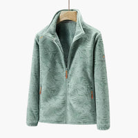 Unisex-Jacke mit Reißverschluss und Seitentaschen – Grün