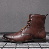 Shabtai - Eleganter Lederstiefel – Dunkelbraun
