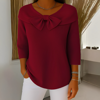 Anina - Ein modischer Damenpullover – Rot