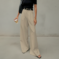 Marlene - Stylische Hose mit weitem Schnitt – Khaki