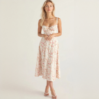 Liana - Schickes Midikleid – Rosa