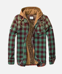 Andrea™ | Stylische Patchwork Karo Jacke – Grün