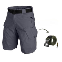 DAMIAN - CARGOSHORTS MIT 7 TASCHEN UND GRATIS GÜRTEL – Grau