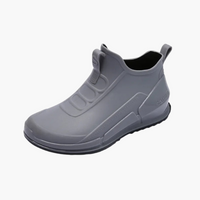 Damen Slipper Stiefel mit geschlossenem Schaft – Grau