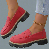 Ysabel | Handgefertigte elegante Slip-On Loafers für jeden Anlass – Rot