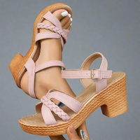 Zephira | Modische Gladiator-Sandalen mit High Heels für den Sommer – Rosa