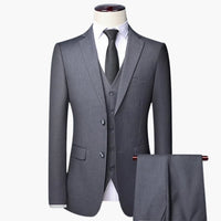Formeller 3-teiliger Anzug für Herren - Klassischer Stil – Grau