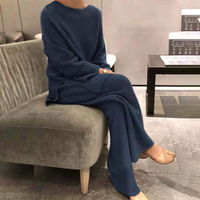 Samantha - Bequemes Set mit Hose – Blau