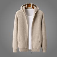 Reiner | Premium Woll-Hoodie – Kamelbraun