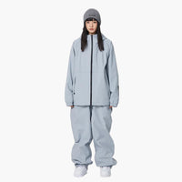 Zweiteiliges Skianzug Set für Unisex – Grau