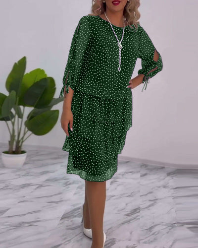 Rebekka - Schichtkleid mit Polka Dots