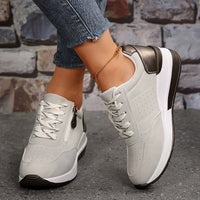 Zelda | Leicht Orthopädisch Sneaker – Suede Grau (Fast ausverkauft)