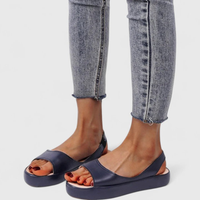Elsa | Damen Plattform Slingback Sandalen Elegant Komfort Sommer Modern – Blau