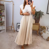 Seline® | Leichte und frische Faltenrobe – Beige