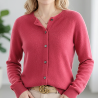 Tessra™ - Damenhemd Mit Knöpfen – Dunkel rosa