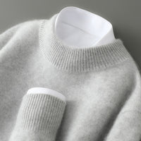 Wayne - Bequemer und warmer Pullover – Hellgrau