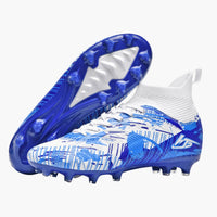 Fußball schuhe für Herren mit Schnürdesign und Traktionsstollen – Blau