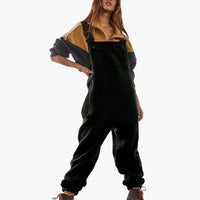 Alina | Verstellbarer Fleece-Overall aus Cordstoff – OlivenGrün