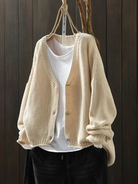 Cora | Strickjacke – Beige