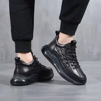 Sommer-Sneaker für Herren - Bequeme Schuhe für breite Füße – Schwarz