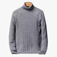 Eugen | Weicher & leichter Rollkragenpullover – Hellgrau