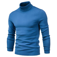 Harvey - Eleganter Rollkragenpullover – Blau