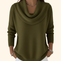 Agda™ – Weicher und Stilvoller Langarmpullover – Grün