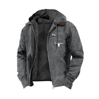 Axel - Robuste Vintage Jacke – Grau