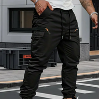 Mika | Cargo Stretch Jogger Hose – Schwarz