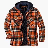 Micheal I Gesteppte Hemdjacke – Orange