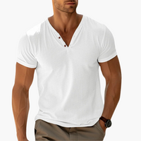 Niklas | Stilvolles Polo-T-Shirt – Weiß
