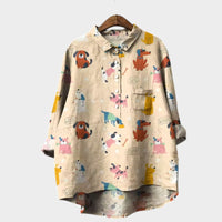 Hannelore | Oversize-Bluse mit fröhlichem Komfort – Muster 3