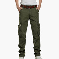 Herren Cargohose mit langen Beinen für Sommer – Grün