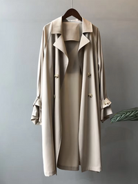 Trenchcoat Damen | Doppelreihe Mit Reverskragen – Beige