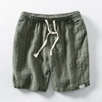 IMRE - LEINEN SHORT – Grün