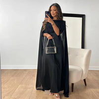 Heidi-Mode | Lange Kleider für Frauen aus Satin – Schwarz