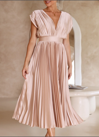 Brittney's  Himmlische Eleganz Maxikleid mit Ärmeln