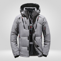 Herren Jacke | Geschlossene Form wasser- und winddicht isoliert – Grau