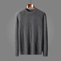 Nico | Stilvoller Strickpullover für Herren – Grau
