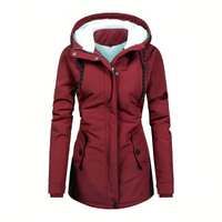 Hilary - Schicke und bequeme Kapuzenjacke – Rot