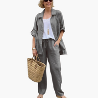 Wilma | Lässig Zweiteiler-Set – Grau