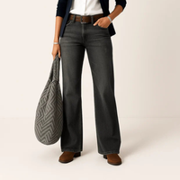 Majken - Lässig geschnittene Jeans für einen trendigen Look – Dunkelgrau