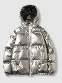 Gepolsterte Herren Pufferjacke – Grau